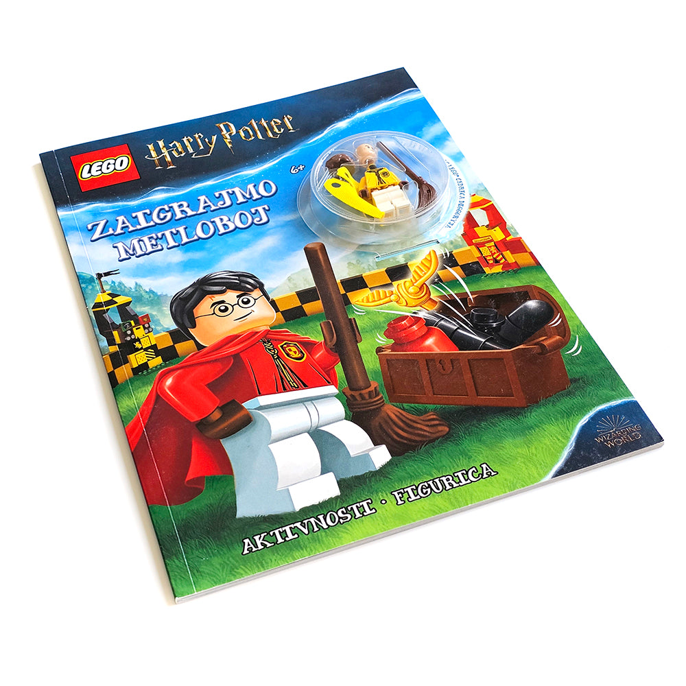 LEGO Harry Potter – Zaigrajmo Metloboj LEGO Harry Potter packaging with a figure inside, on a white background