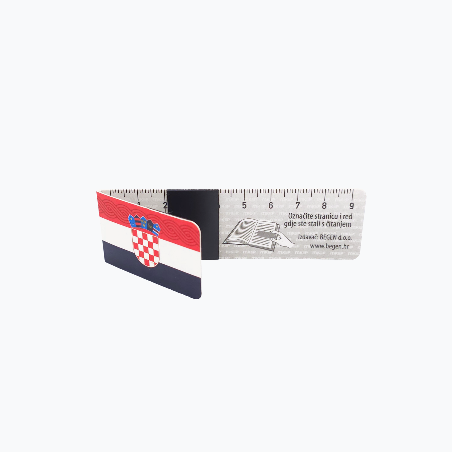 Magnetic Bookmark I Love Croatia Flag
