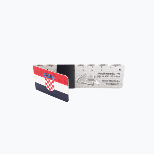 Magnetic Bookmark I Love Croatia Flag