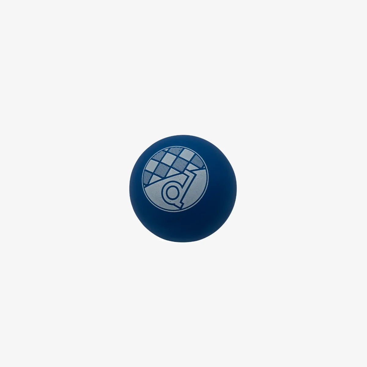 Mini Lopta Dinamo (Picigin) Blue stress ball with a logo on a white background