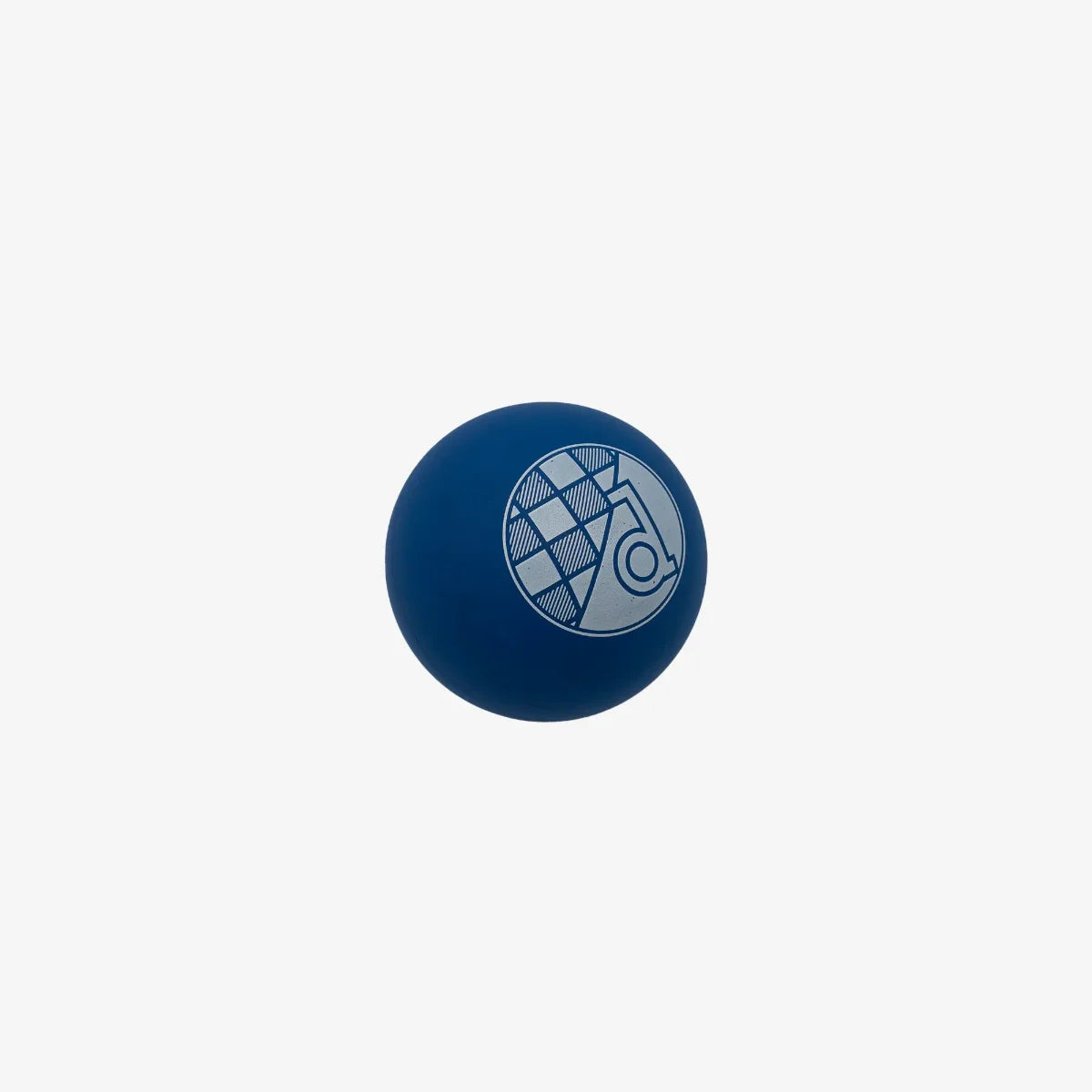 Mini Lopta Dinamo (Picigin) Blue stress ball with a logo on a white background