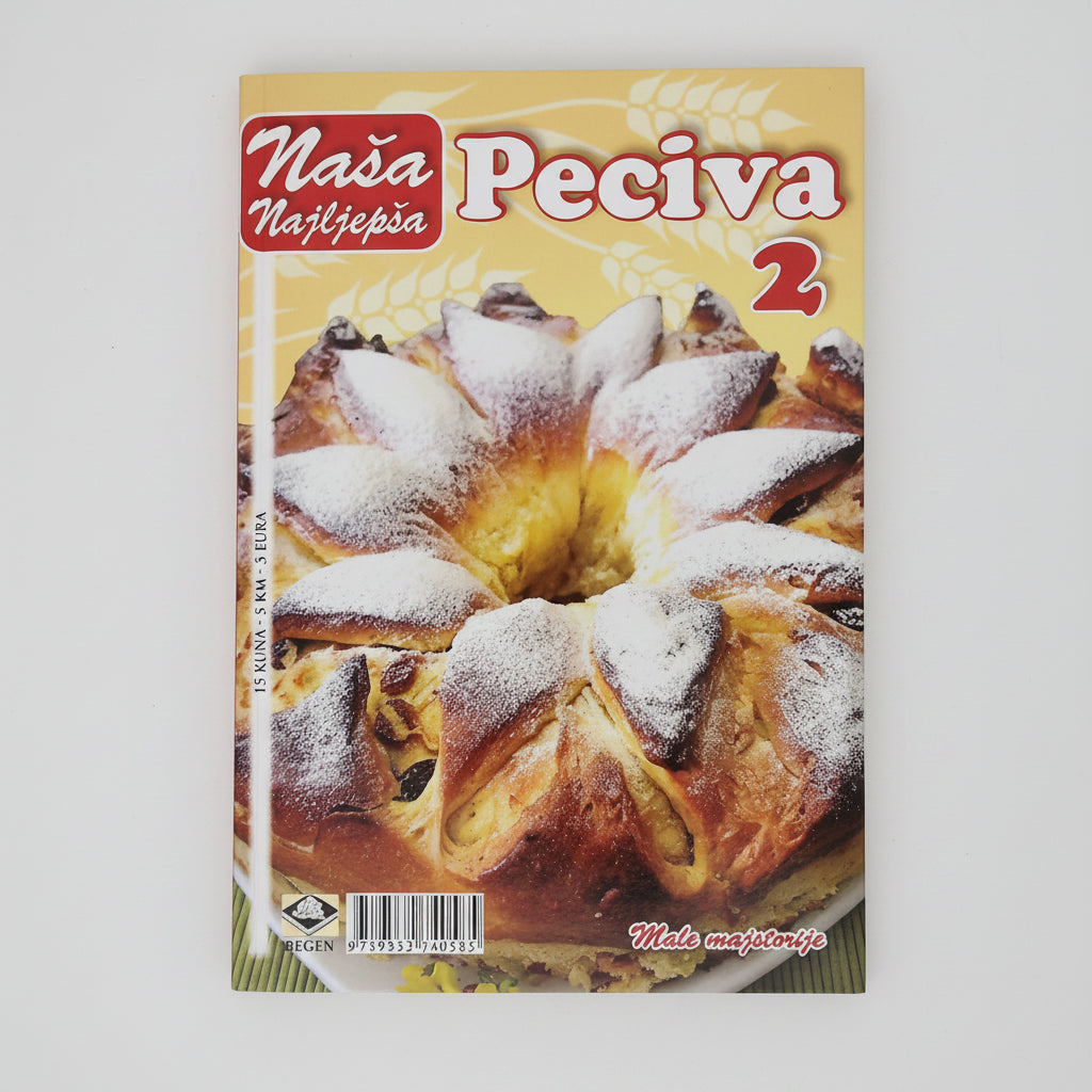 Naša Najljepša - Peciva 2 Magazine cover featuring a pastry with powdered sugar, titled 'N¡ňa Peciva'.