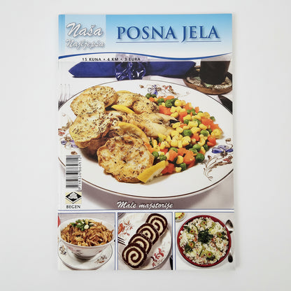 Naša Najljepša – Posna Jela Book cover of 'Nasa Posna Jela' with images of food on a white background