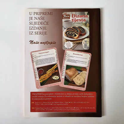 Naši Najljepši - Domaći Specijaliteti Book cover with images of baked goods and text on a white background