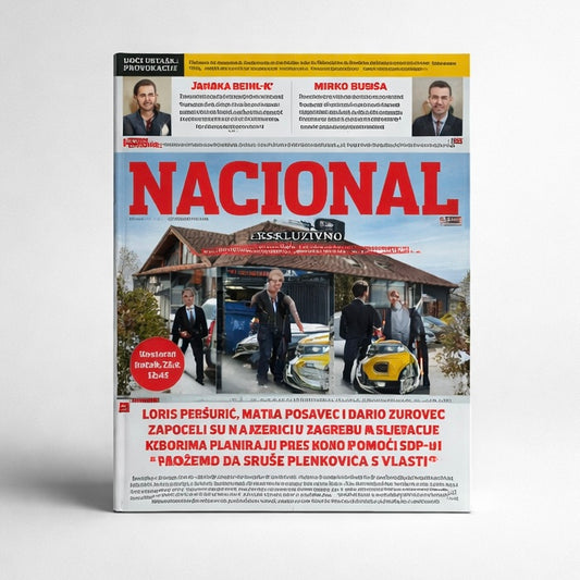 Nacional Magazine on Sale! Magazine cover with 'Nacional' branding and text on a white background