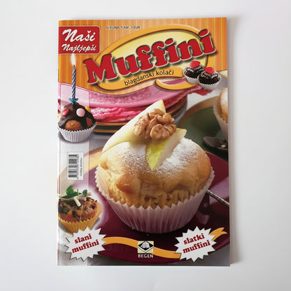 Naši Najljepši - Muffini Book cover of 'Muffini' with images of muffins on a white background