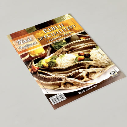 Naši Najljepši – Riblji Specijaliteti Book or magazine cover featuring seafood with text on a white background