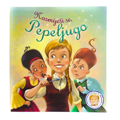 Nasmiješi se Pepeljugo Book cover with three children and a title in a foreign language
