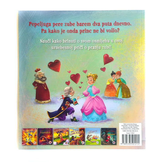 Nasmiješi se Pepeljugo Children's book cover with animated characters and text in a foreign language