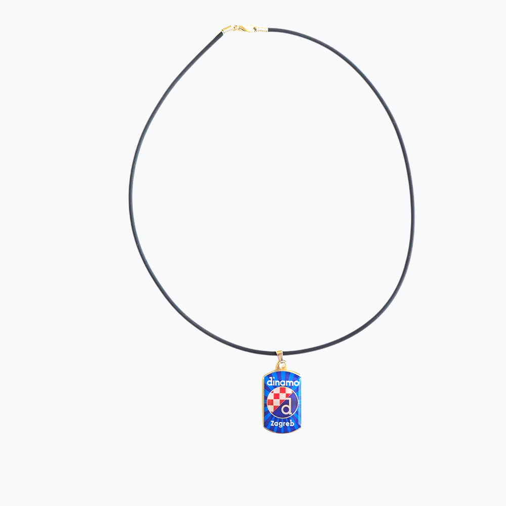 Necklace Dinamo Necklace with a blue pendant on a white background