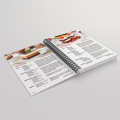 PREMIUM KOLAČI – Deserti i Slastice Open recipe book on a light gray background