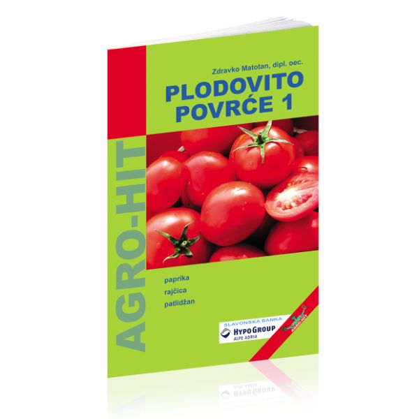 Plodovito Povrće I Book cover with tomatoes and branding on a white background