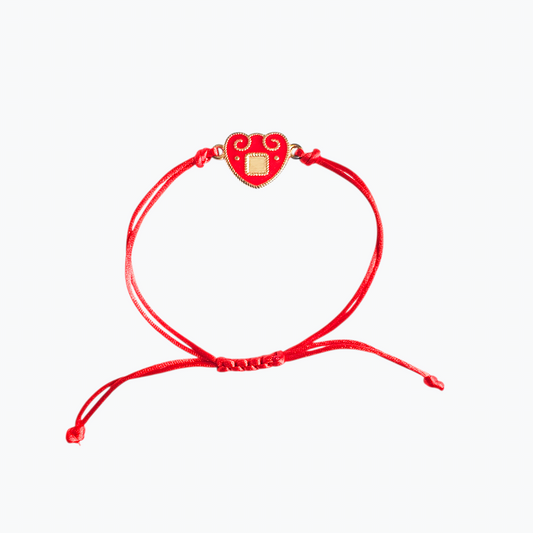 Red Licitar Simple Sliding Knot Bracelet