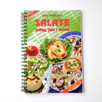 Salate - Prilog, Jela i Desert Notebook titled 'Salate' with images of salads on the cover