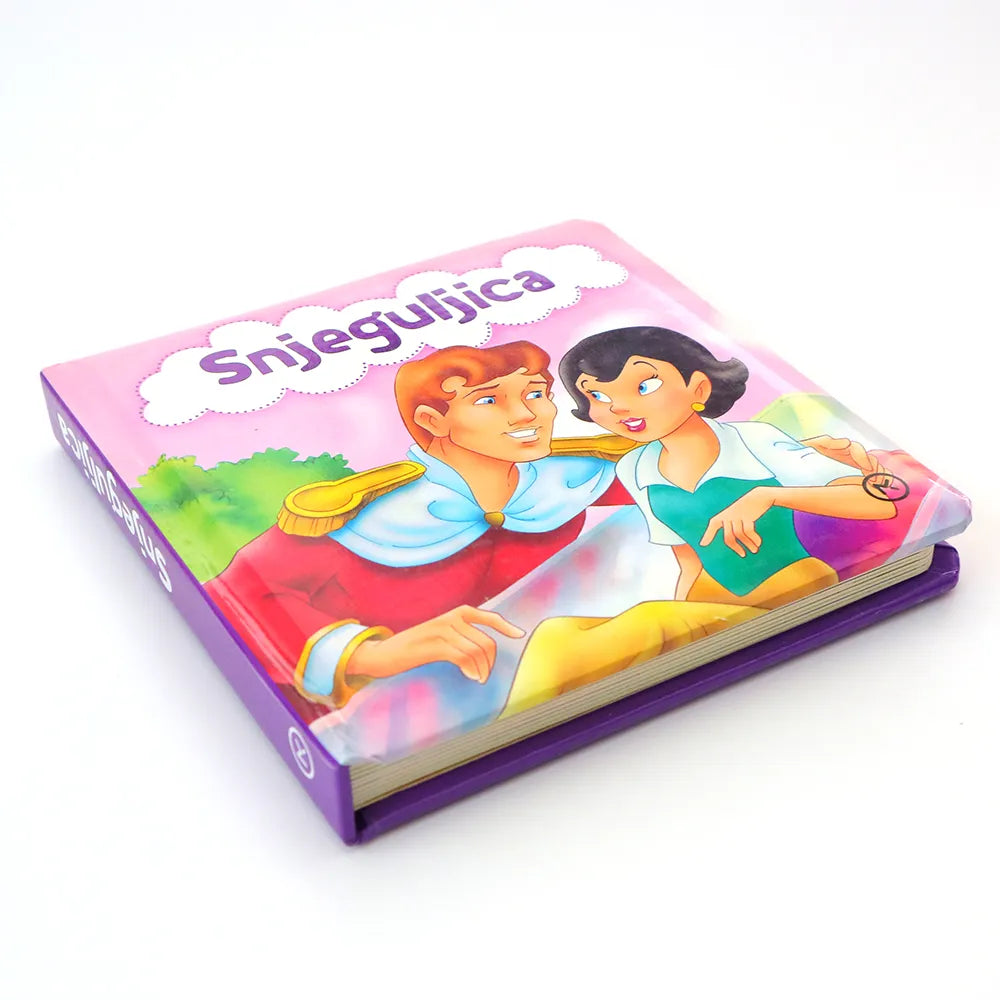 Snjeguljica Children's book titled 'Snjeguljica' with colorful illustrations on a white background