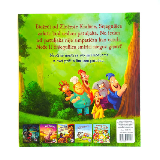 Snjeguljica i Ljutiti Patuljak Book cover with animated characters and text in a foreign language