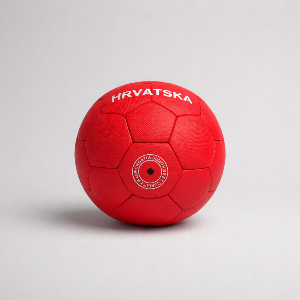 Soccer Ball Croatia in Red (full size)