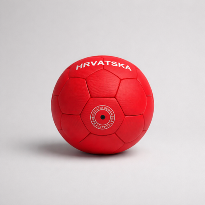Soccer Ball Croatia in Red (full size)