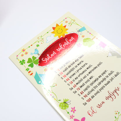 Sretan Rođendan 18-100 Birthday Card
