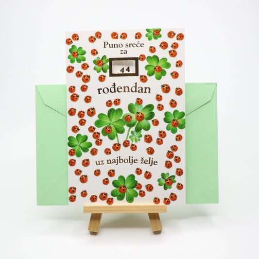 Sretan Rođendan Lady Bug Birthday Card