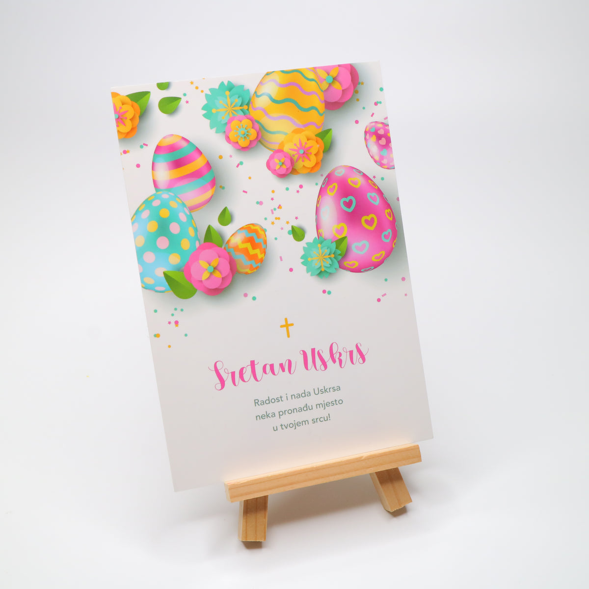 Sretan Uskrs Eggs Easter Post Card