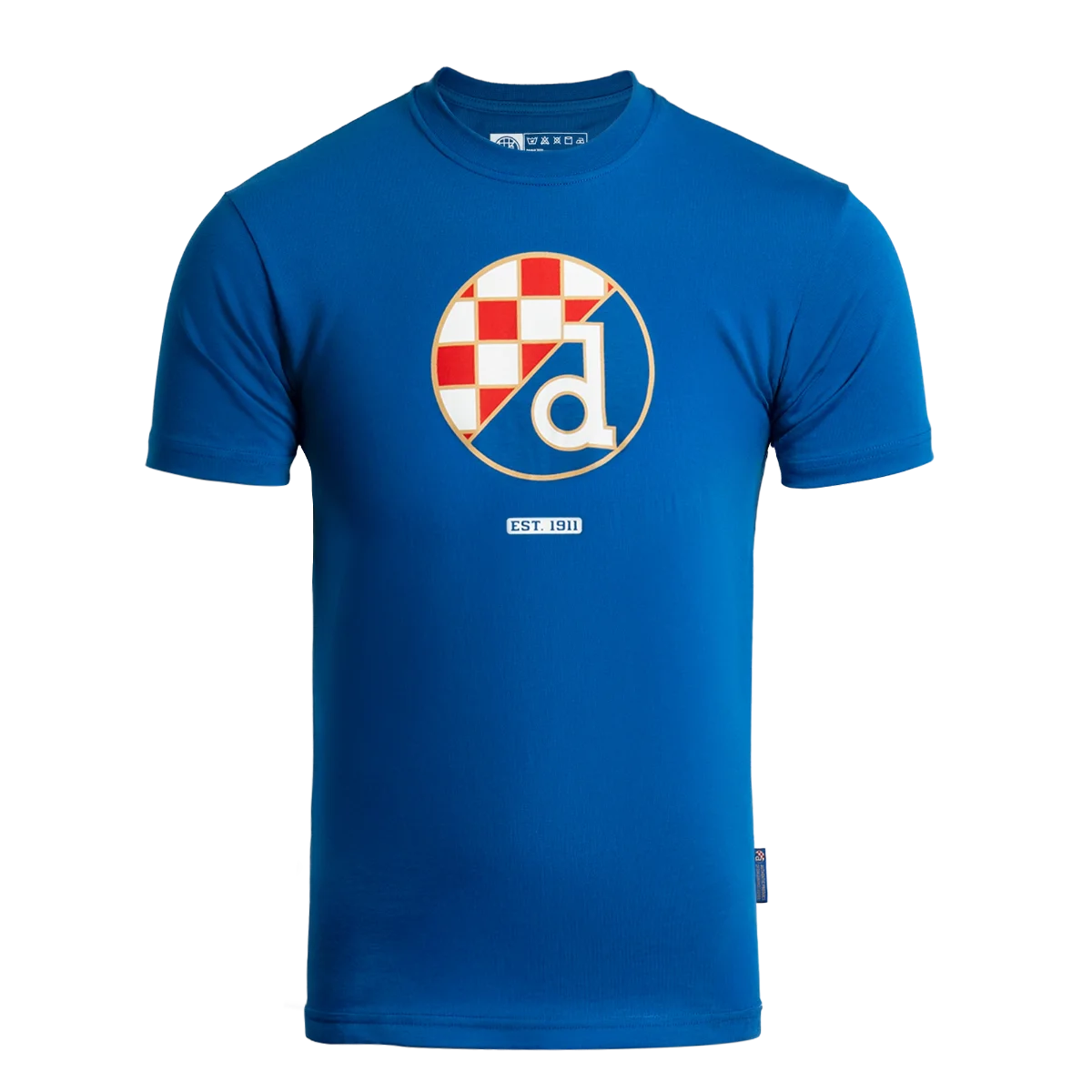T-shirt Dinamo Zagreb Big Logo Blue t-shirt with a logo on a white background