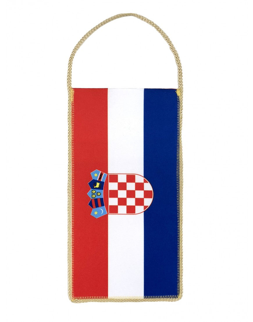 Table Flag Croatia 24x12cm Croatian flag with coat of arms on a white background