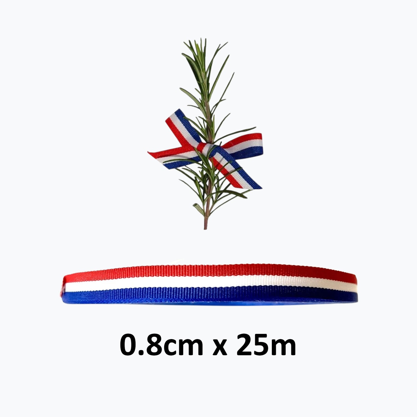 Traka Trobojnica Ribbon 0.8cm x 25m
