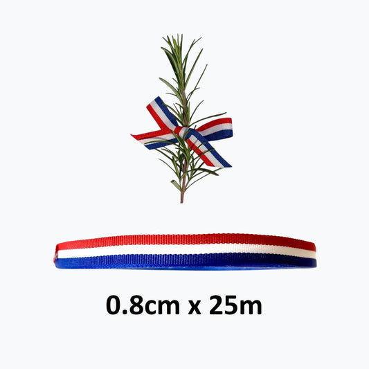 Traka Trobojnica Ribbon 0.8cm x 25m