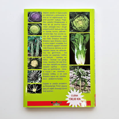 Zeljasto Povrće Book or manual with images of plants on a white background
