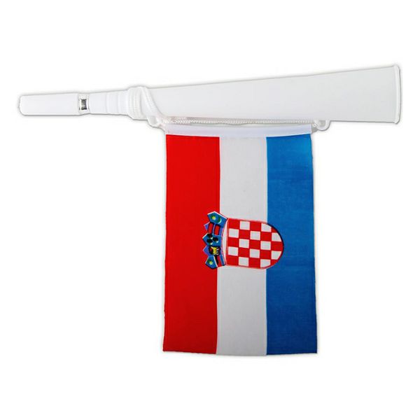 Fan Trumpet Horn with Croatian Flag - NAVIJAČKA TRUBA